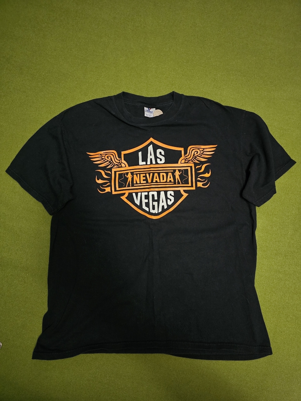Las Vegas Nevada Graphic Tee - Black & Orange